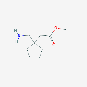 Methyl 2-[1-(aminomethyl)cyclopentyl]acetate