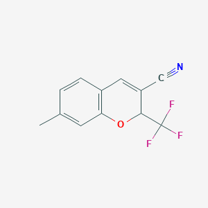 7-Methyl-2-(trifluoromethyl)-2H-chromene-3-carbonitrile