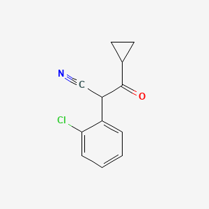 2-(2-Chlorophenyl)-3-cyclopropyl-3-oxopropanenitrile