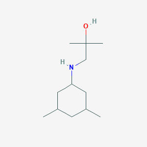 molecular formula C12H25NO B13225338 1-[(3,5-Dimethylcyclohexyl)amino]-2-methylpropan-2-ol 