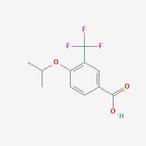 molecular formula C11H11F3O3 B1322539 4-异丙氧基-3-(三氟甲基)苯甲酸 CAS No. 213598-16-4