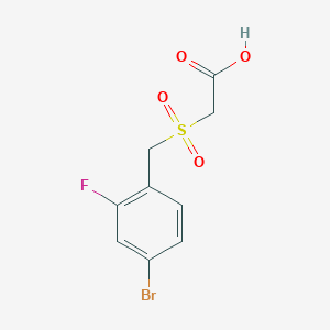 2-[(4-Bromo-2-fluorophenyl)methanesulfonyl]acetic acid