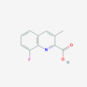 molecular formula C11H8FNO2 B13225440 8-Fluoro-3-methylquinoline-2-carboxylic acid 