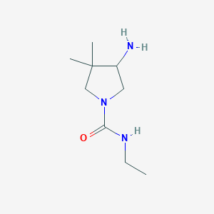 4-Amino-N-ethyl-3,3-dimethylpyrrolidine-1-carboxamide