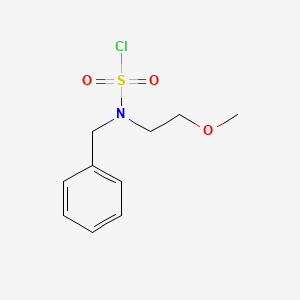 molecular formula C10H14ClNO3S B13225499 Benzyl(2-methoxyethyl)sulfamoyl chloride 