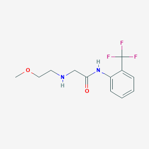 2-[(2-Methoxyethyl)amino]-N-[2-(trifluoromethyl)phenyl]acetamide