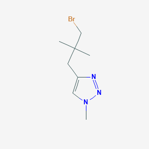 4-(3-Bromo-2,2-dimethylpropyl)-1-methyl-1H-1,2,3-triazole