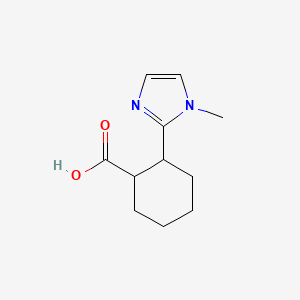 2-(1-methyl-1H-imidazol-2-yl)cyclohexane-1-carboxylic acid