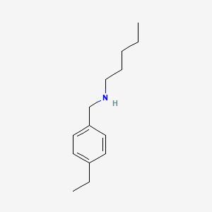 molecular formula C14H23N B13225538 [(4-Ethylphenyl)methyl](pentyl)amine 