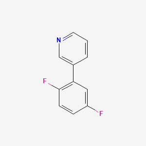 molecular formula C11H7F2N B13225543 3-(2,5-Difluorophenyl)pyridine 