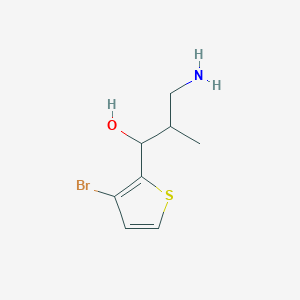 3-Amino-1-(3-bromothiophen-2-yl)-2-methylpropan-1-ol