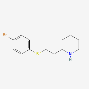 2-(2-[(4-Bromophenyl)sulfanyl]ethyl)piperidine