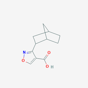 3-{Bicyclo[2.2.1]heptan-2-yl}-1,2-oxazole-4-carboxylic acid