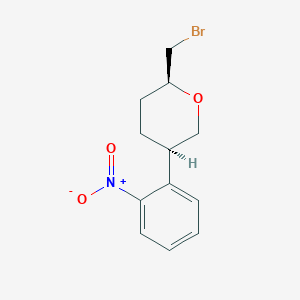 (2S,5R)-2-(Bromomethyl)-5-(2-nitrophenyl)oxane