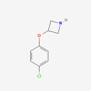 molecular formula C9H10ClNO B1322565 3-(4-氯苯氧基)氮杂环丁烷 CAS No. 753445-45-3