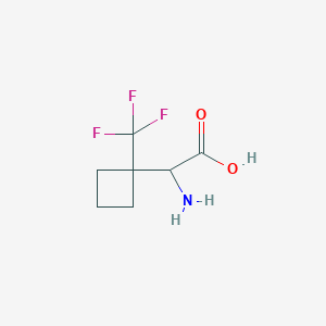 2-Amino-2-[1-(trifluoromethyl)cyclobutyl]acetic acid