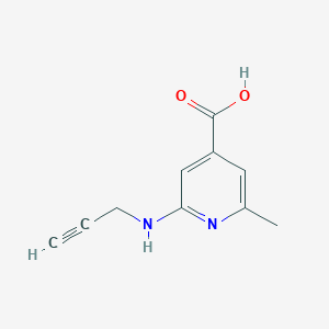 molecular formula C10H10N2O2 B13225776 2-Methyl-6-[(prop-2-yn-1-yl)amino]pyridine-4-carboxylic acid 