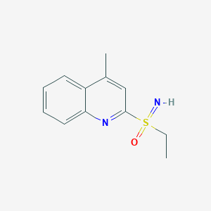 Ethyl(imino)(4-methylquinolin-2-yl)-lambda6-sulfanone