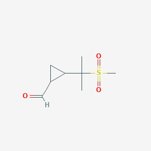 2-(2-Methanesulfonylpropan-2-yl)cyclopropane-1-carbaldehyde