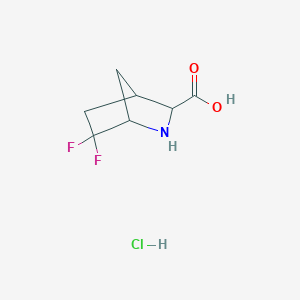 6,6-Difluoro-2-azabicyclo[2.2.1]heptane-3-carboxylic acid hydrochloride