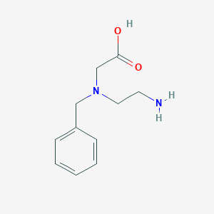 molecular formula C11H16N2O2 B13225800 2-[(2-Aminoethyl)(benzyl)amino]acetic acid 