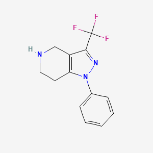 1-phenyl-3-(trifluoromethyl)-4,5,6,7-tetrahydro-1H-pyrazolo[4,3-c]pyridine