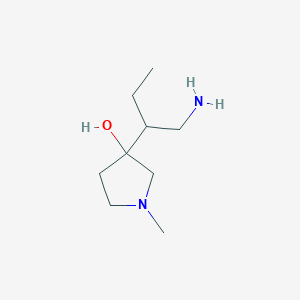 3-(1-Aminobutan-2-yl)-1-methylpyrrolidin-3-ol