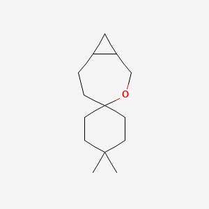 molecular formula C14H24O B13225897 4',4'-Dimethyl-3-oxaspiro[bicyclo[5.1.0]octane-4,1'-cyclohexane] 