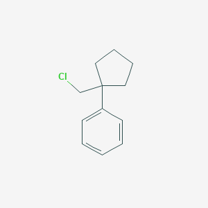 molecular formula C12H15Cl B13225932 [1-(Chloromethyl)cyclopentyl]benzene 