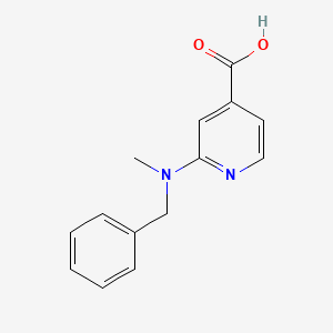 molecular formula C14H14N2O2 B1322594 2-[苄基(甲基)氨基]异烟酸 CAS No. 77314-89-7