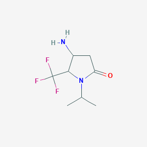 4-Amino-1-(propan-2-yl)-5-(trifluoromethyl)pyrrolidin-2-one