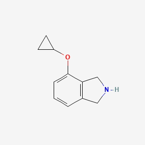 molecular formula C11H13NO B13225980 4-Cyclopropoxy-2,3-dihydro-1H-isoindole 