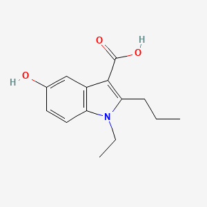 1-Ethyl-5-hydroxy-2-propyl-1H-indole-3-carboxylic acid