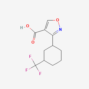 3-[3-(Trifluoromethyl)cyclohexyl]-1,2-oxazole-4-carboxylic acid