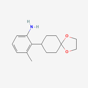 2-{1,4-Dioxaspiro[4.5]decan-8-yl}-3-methylaniline