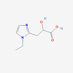 3-(1-Ethyl-1H-imidazol-2-YL)-2-hydroxypropanoic acid