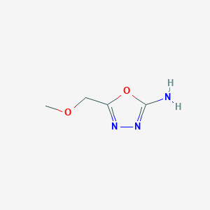 molecular formula C4H7N3O2 B1322604 5-(甲氧基甲基)-1,3,4-恶二唑-2-胺 CAS No. 302842-60-0