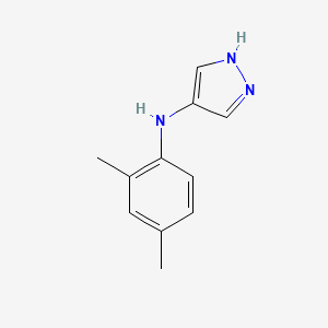 molecular formula C11H13N3 B13226043 N-(2,4-Dimethylphenyl)-1H-pyrazol-4-amine 