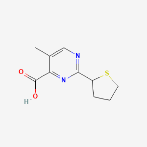 5-Methyl-2-(thiolan-2-yl)pyrimidine-4-carboxylic acid