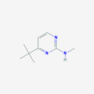 molecular formula C9H15N3 B13226064 4-tert-butyl-N-methylpyrimidin-2-amine 