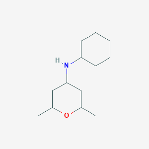 N-Cyclohexyl-2,6-dimethyloxan-4-amine