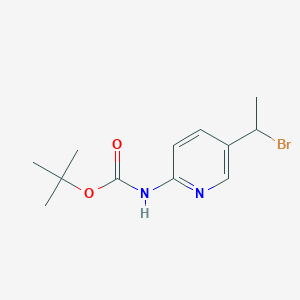 tert-Butyl N-[5-(1-bromoethyl)pyridin-2-yl]carbamate