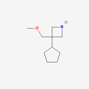 3-Cyclopentyl-3-(methoxymethyl)azetidine