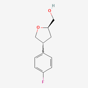 [(2R,4R)-4-(4-Fluorophenyl)oxolan-2-yl]methanol