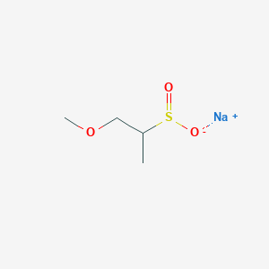 molecular formula C4H9NaO3S B13226167 Sodium 1-methoxypropane-2-sulfinate 