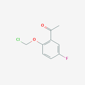 1-[2-(Chloromethoxy)-5-fluorophenyl]ethan-1-one