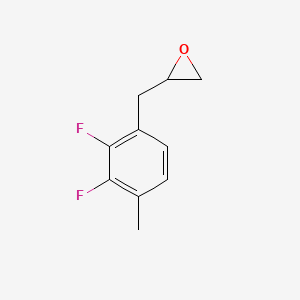 molecular formula C10H10F2O B13226202 2-[(2,3-Difluoro-4-methylphenyl)methyl]oxirane 