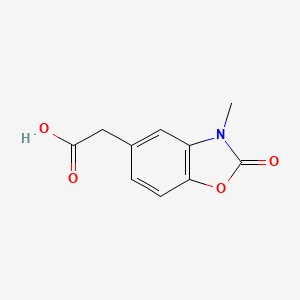 molecular formula C10H9NO4 B13226205 2-(3-Methyl-2-oxo-2,3-dihydrobenzo[d]oxazol-5-yl)acetic acid 