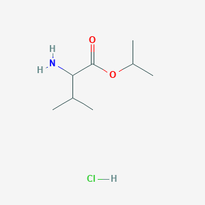 molecular formula C8H18ClNO2 B13226211 Propan-2-yl 2-amino-3-methylbutanoate hydrochloride 