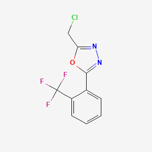 2-(Chloromethyl)-5-[2-(trifluoromethyl)phenyl]-1,3,4-oxadiazole